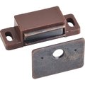 Hardware Resources 15 lb. Brown Single Magnetic Catch with Bronze Strike and Screws 50632